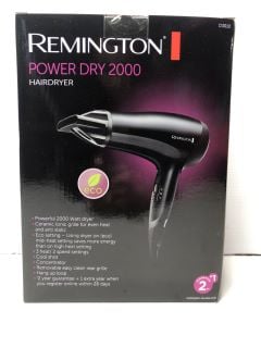 REMINGTON POWER DRY 2000w HAIR DRYER