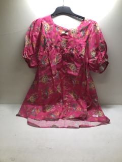 WOMENS ROSE COLOURFUL TOP UK SIZE XS RRP: $249