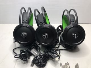 3 X T-DAGGER URAL GAMING HEADSETS