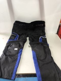 MOTORCYCLE TROUSERS IN BLUE-BLACK