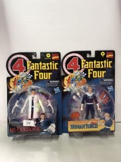 2 X ITEMS TOYS INC FANTASTIC FOUR FIGURES