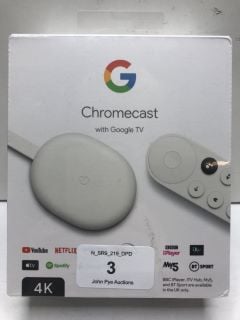 GOOGLE CHROMECAST WITH GOOGLE TV RRP: £65