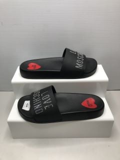 LOVE MOSCHINO SLIDES UK SIZE 39