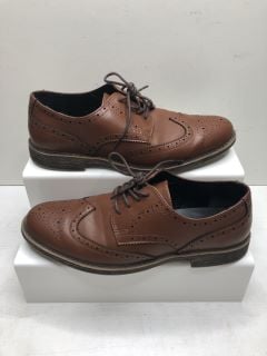 VERY MENS EVERYDAY BROWN SHOES UK SIZE 8