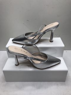 QUIZ WOMENS SILVER HEELS UK SIZE 6