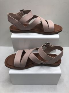 TOMS SLOANE BALLET PINK SANDALS UK SIZE 6