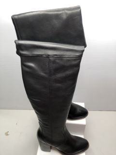 WOMEN'S SHILOH KNEE HIGH BLACK BOOTS UK SIZE 38