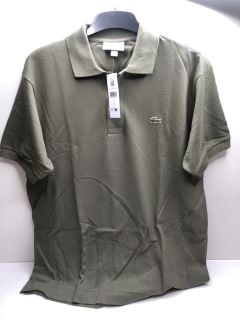 DARK GREEN LACOSTE POLO SHIRT SIZE US L