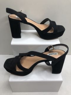 WOMENS DUNE LONDON BLACK HEELS UK SIZE 7