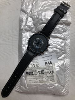 GENEVA BLACK WRISTWATCH