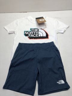 NORTH FACE KIDS SUMMER SET WHITE/SHADY BLUE SIZE 4