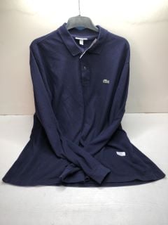 WOMENS LACOSTE LONG SLEEVED POLO SIZE 7