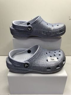 WOMENS GLITTER CROCS SIZE 4