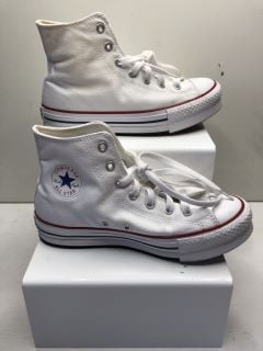 CONVERSE KIDS WHITE/GARNET/NAVY SIZE 4