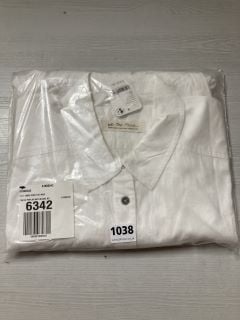 FREYA POPLIN DESIGNER SHIRT IN WHITE - SIZE XS - RRP Â£118