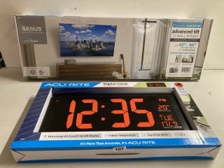 2 X ITEMS TO INCLUDE ACCURITE DIGITAL CLOCK