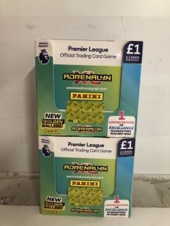 2 X PREMIER LEAGUE PANINI TRADING CARD BOXES WITH 70 PACKS IN EACH BOX - TOTAL RRP Â£140