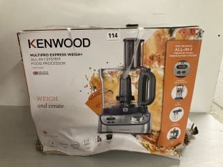 KENWOOD MULTIPRO EXPRESS WEIGH+ ALL IN 1 SYSTEM FOOD PROCESSOR