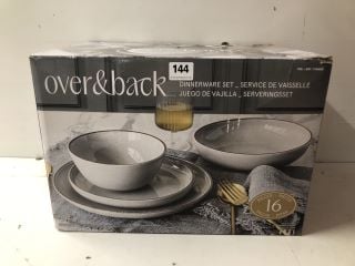 OVER & BACK 16 PIECE DINNERWARE SET