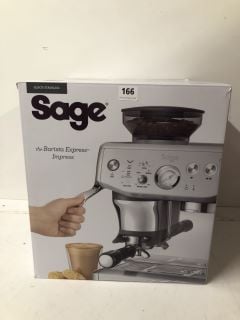 SAGE 'THE BARISTA EXPRESS IMPRESS' AUTOMATIC COFFEE MACHINE WITH ADJUSTABLE MILK FROTHER - RRP £649