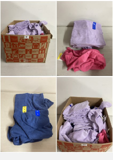 BOX OF CLOTHING IN VARIOUS SIZES & DESIGNS