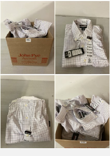 BOX OF KIRKLAND SIGNATURE CHECK SHIRTS