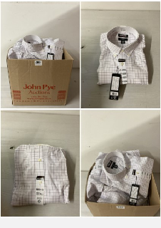 BOX OF KIRKLAND SIGNATURE CHECK SHIRTS