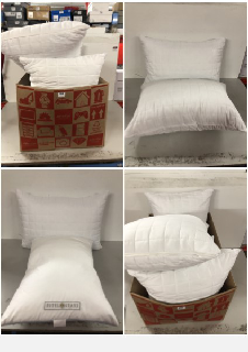 LARGE BOX OF SOFT PILLOWS