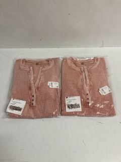 2 X COLT DESIGNER TOPS IN ROSE PINK - SIZE M - TOTAL RRP £116