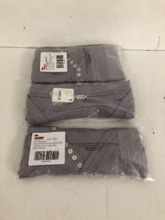 3 X COFFEE CHAT LONG SLEEVE TOPS IN GREY - SIZE S - TOTAL RRP £100