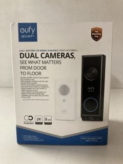 EUFY SECURITY 2 IN 1 BATTERY OR WIRED POWERED VIDEO DOORBELL WITH DUAL CAMERAS - RRP £149