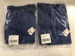 2 X COLT DESIGNER TOPS IN DARK BLUE - SIZE M - TOTAL RRP £116