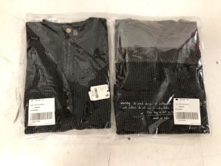 2 X COLT DESIGNER TOPS IN BLACK - SIZE S - TOTAL RRP £116