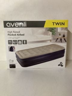 AVENLI HIGH RAISED FLOCKED AIRBED & BUILT IN ELECTRIC PUMP