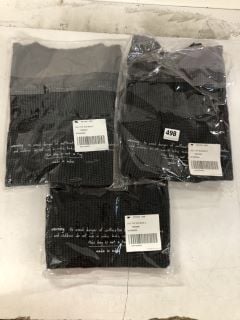 3 X COLT DESIGNER TOPS IN BLACK - SIZE S - TOTAL RRP £174