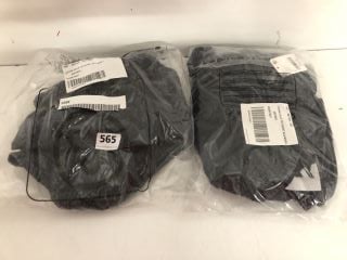 2 X SIERRA HILLS TIE SHORTS IN BLACK - SIZE L  TOTAL RRP £140