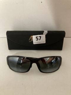 PAIR OF MAUI JIM DESIGNER SUNGLASSES WTH CASE