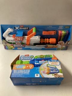 2 X BUNCH O BUBBLES ITEMS TO INCLUDE MEGA BUBBLE BLASTER