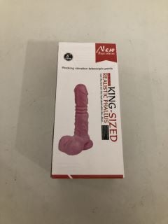 ROCKING VIBRATION 8" TELESCOPIC PENIS ADULT SEX TOY (18+ ID REQUIRED)