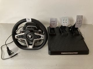 THRUSTMASTER GAMING STEERING WHEEL & PEDALS SET