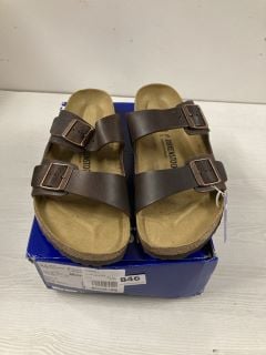 BIRKENSTOCK DARK BROWN SANDALS UK SIZE 11.5