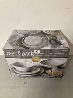 OVER & BACK 16 PIECE DINNERWARE SET