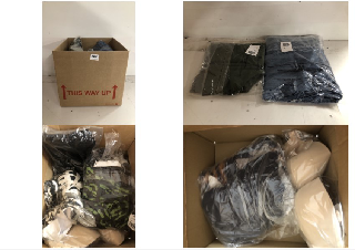 BOX OF PREMIUM CLOTHING IN VARIOUS SIZES & STYLES