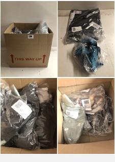 BOX OF PREMIUM CLOTHING IN VARIOUS SIZES & STYLES