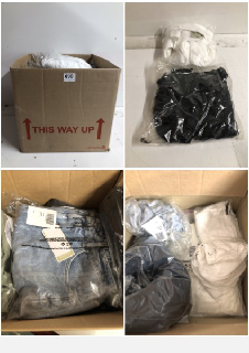 BOX OF PREMIUM CLOTHING IN VARIOUS SIZES & STYLES