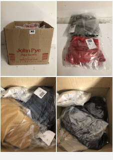 BOX OF PREMIUM CLOTHING IN VARIOUS SIZES & STYLES