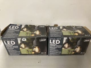 2 X FEIT ELECTRIC 14.6M LED VINTAGE STRING LIGHTS