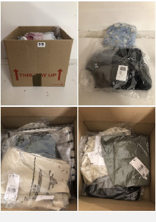 BOX OF PREMIUM CLOTHING IN VARIOUS SIZES & STYLES