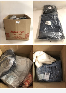 BOX OF PREMIUM CLOTHING IN VARIOUS SIZES & STYLES