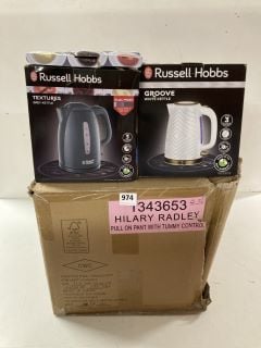 3 X ITEMS TO INCLUDE RUSSELL HOBBS KETTLE